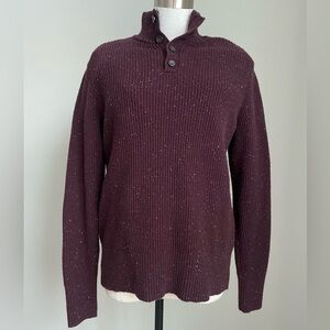 The North Face Men's Dark Purple Turtleneck Sweater